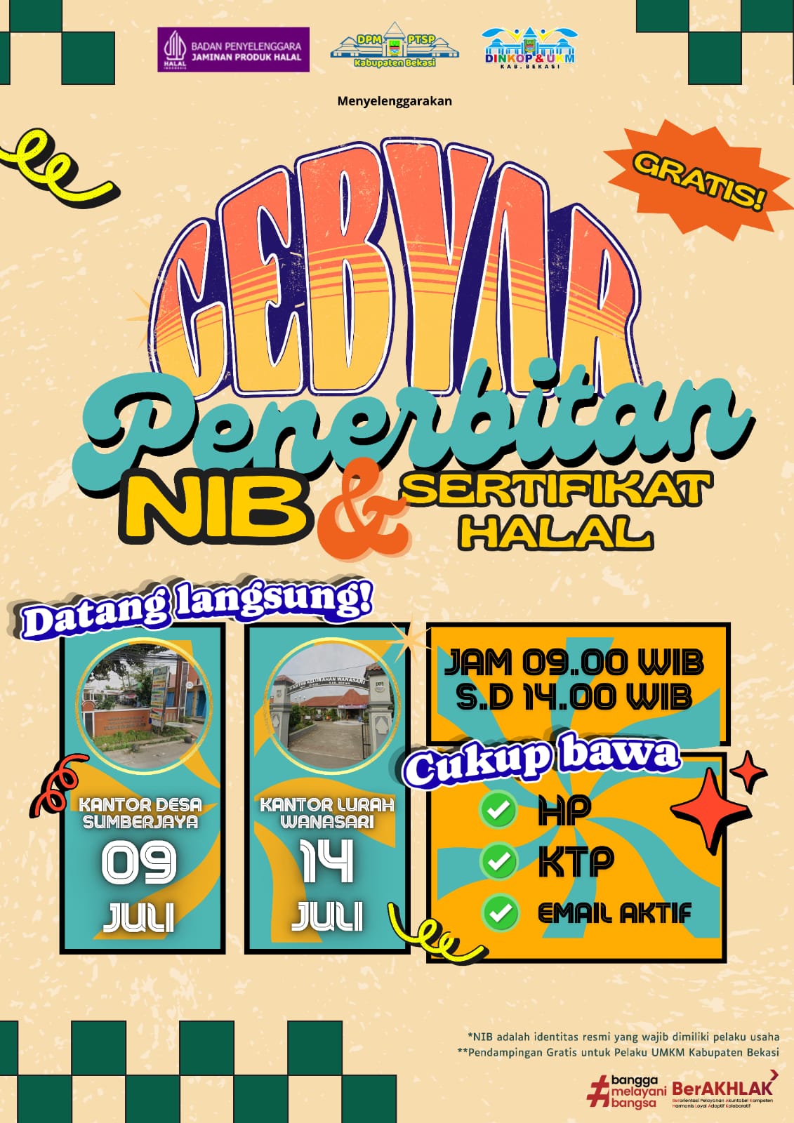 Gebyar Penerbitan NIB & Sertifikat Halal